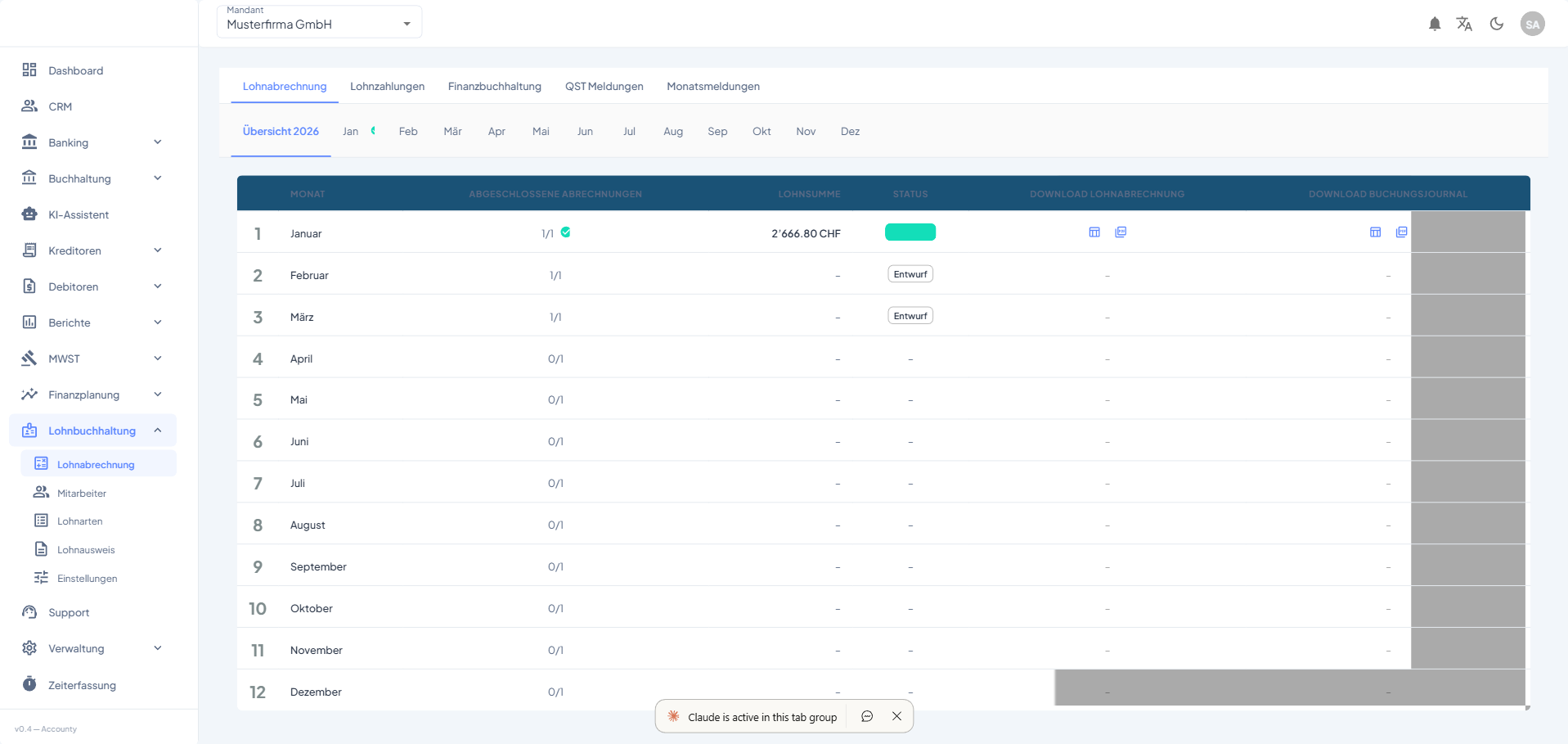 Accounty Lohnbuchhaltung